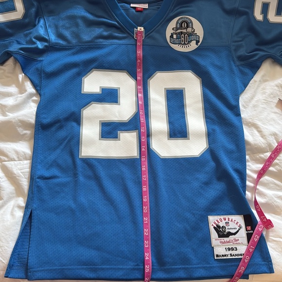 Barry Sanders, limited edition Mitchell and Ness 60th anniversary Lions jersey - Picture 11 of 12